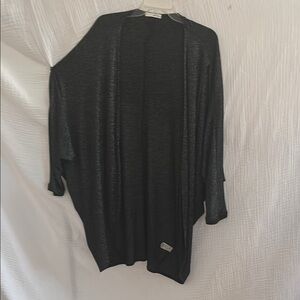 Black Open Front Cardigan